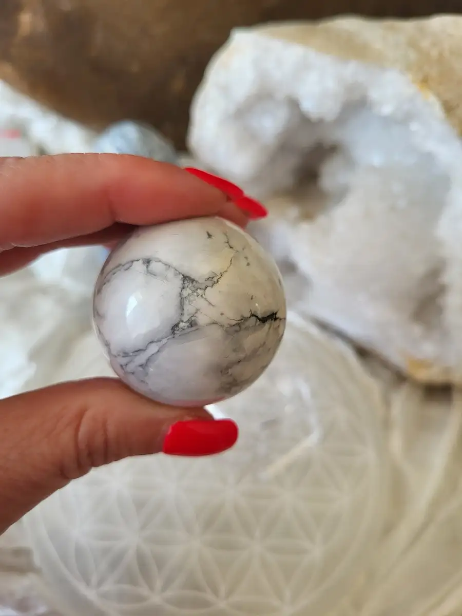 Howlite Sphère