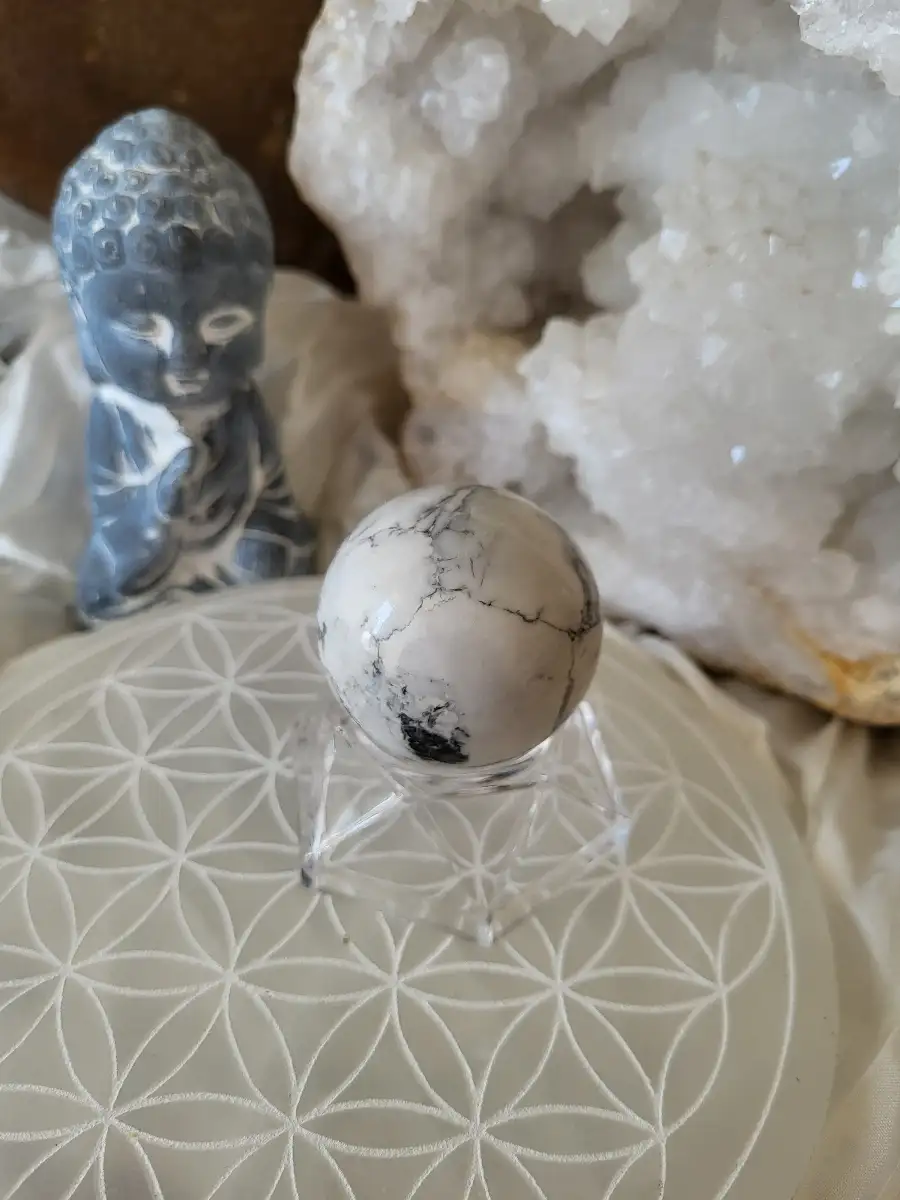 Howlite Sphère