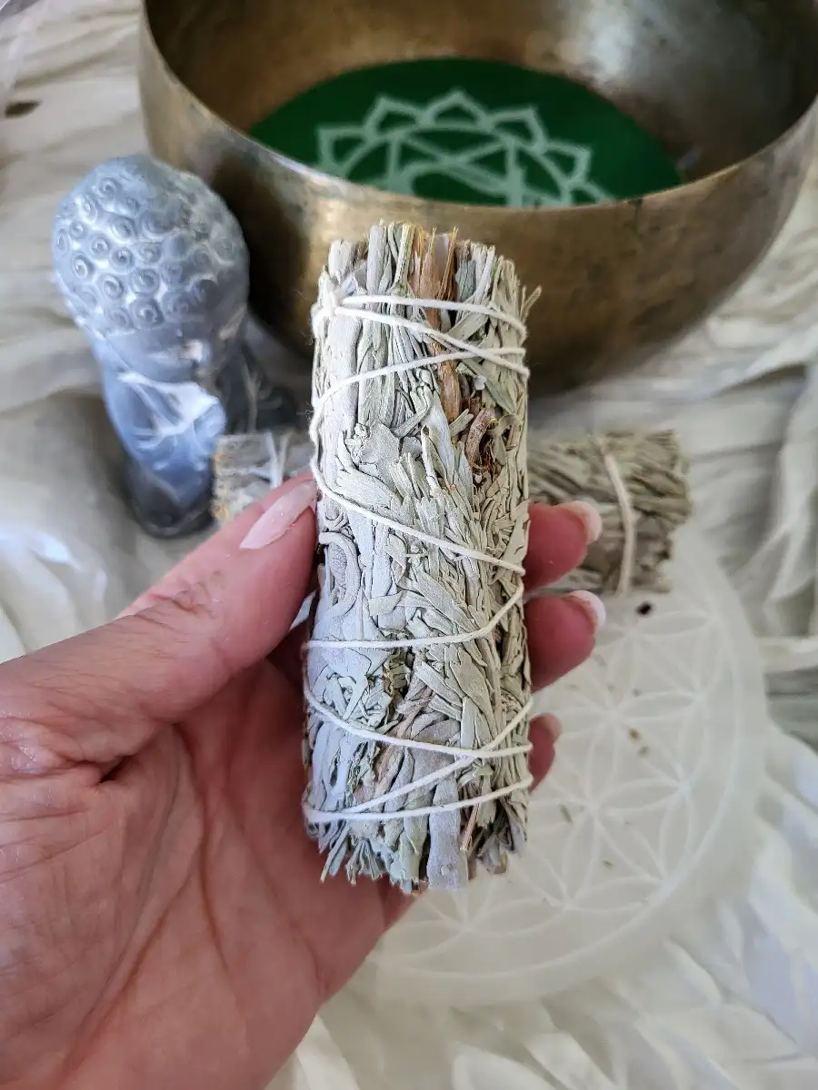 Sauge blanche & bleue