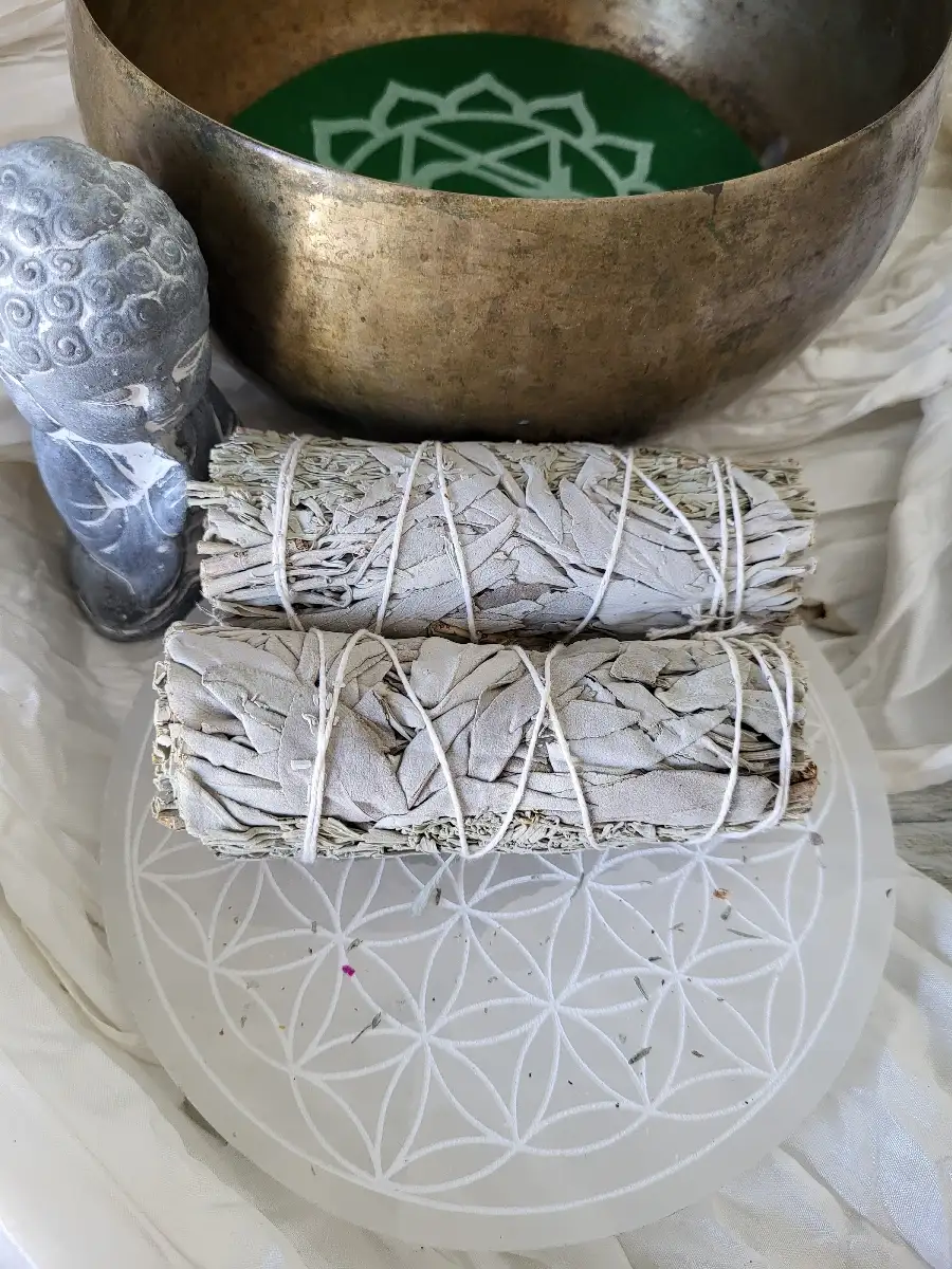 Sauge blanche & bleue