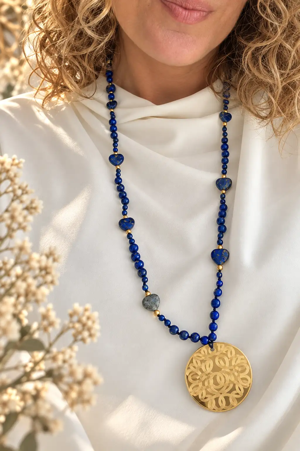 ECHO - Sautoir en Lapis-Lazuli